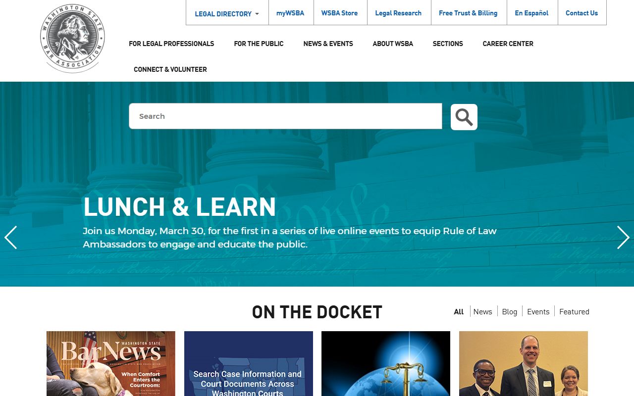 Washington State Bar Association legal help finder for Spokane County bankruptcy attorney search